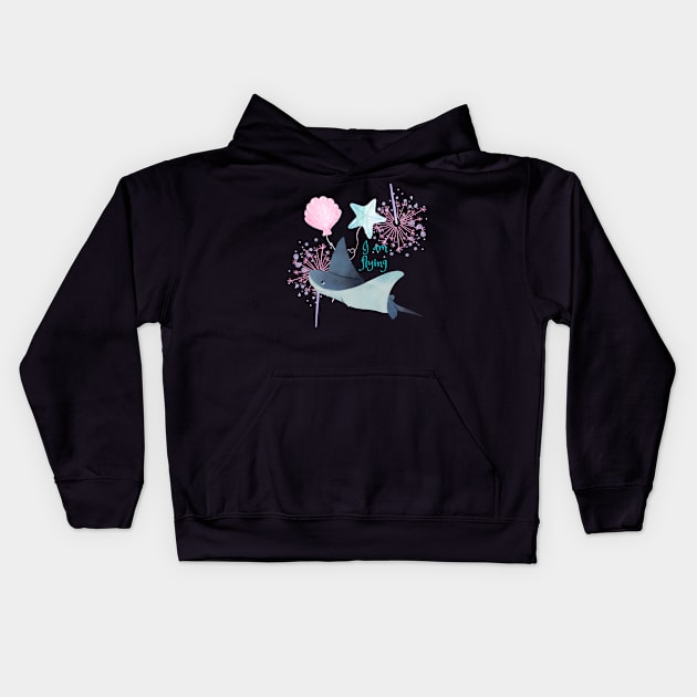 I am flying Kids Hoodie by Color by EM